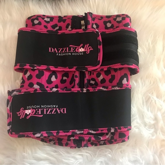 Dazzle Dolls Fashion House Other - Dazzle Dolls Leopard Print Waist Trainer – Adjustable Compression Belt